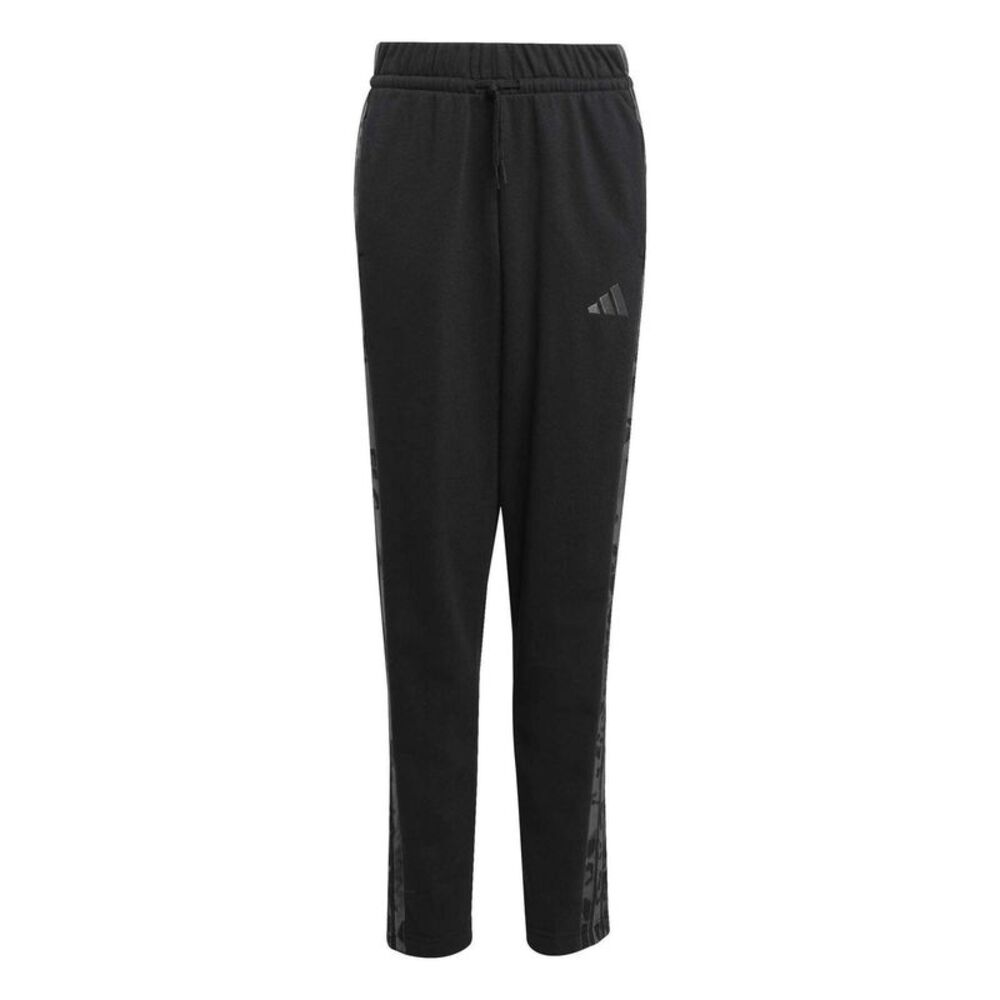 Adidas Childrens/Kids Leopard Print Joggers / Black